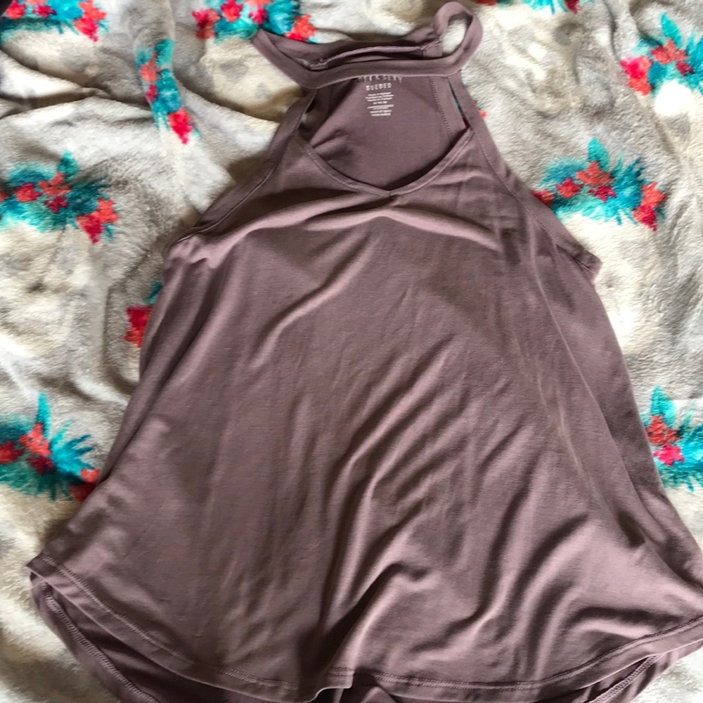 Lilac racerback American eagle tank medium